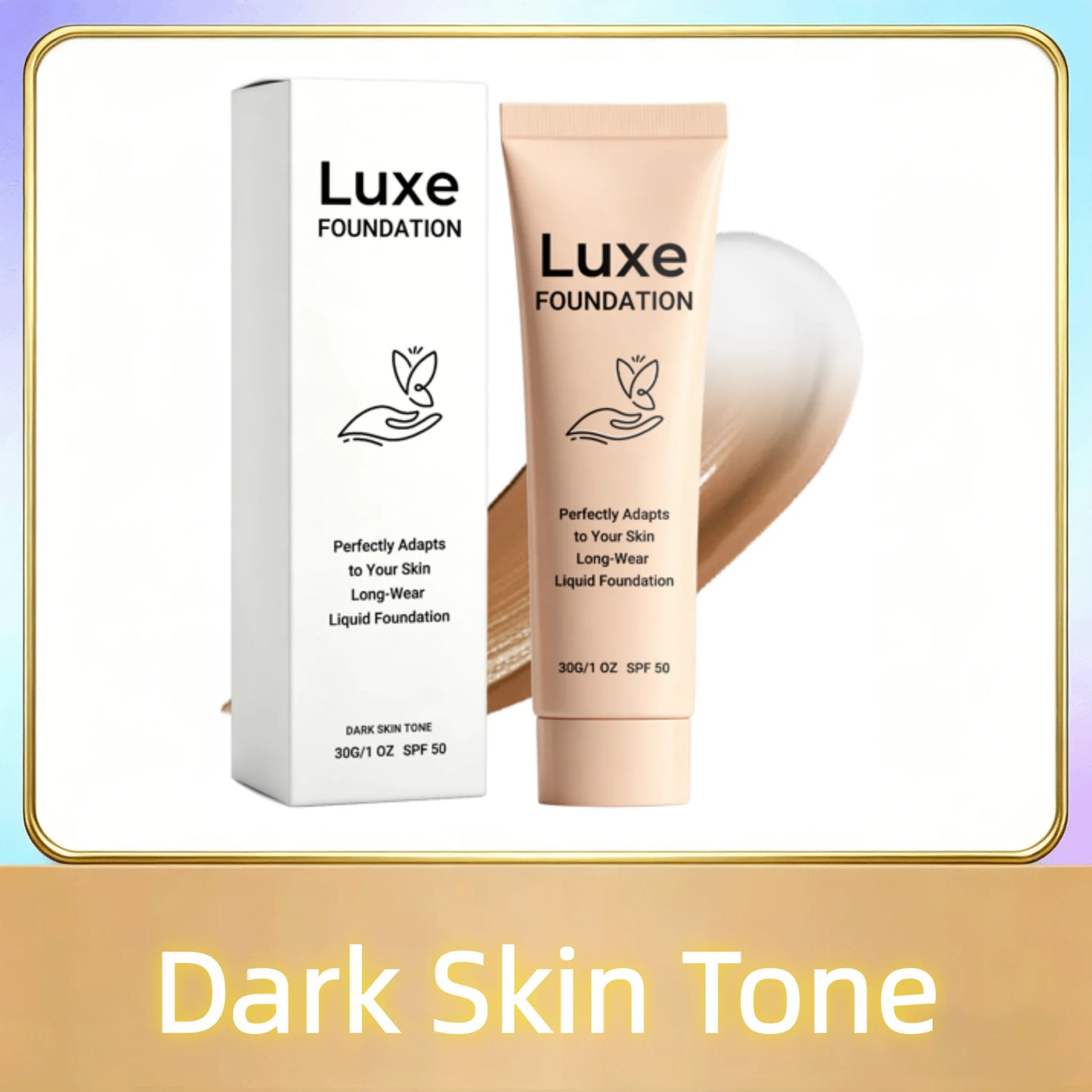 SPF50 Colour-Adapting Foundation — Natural Finish Makeup Base