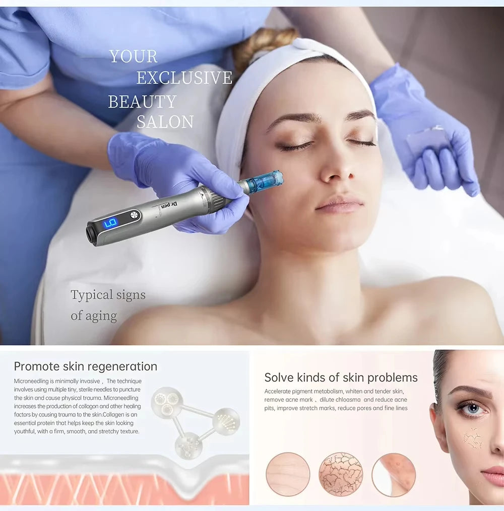 Dr. Pen Microneedling Needle Cartridges (12/18/24/36/42 Pin)