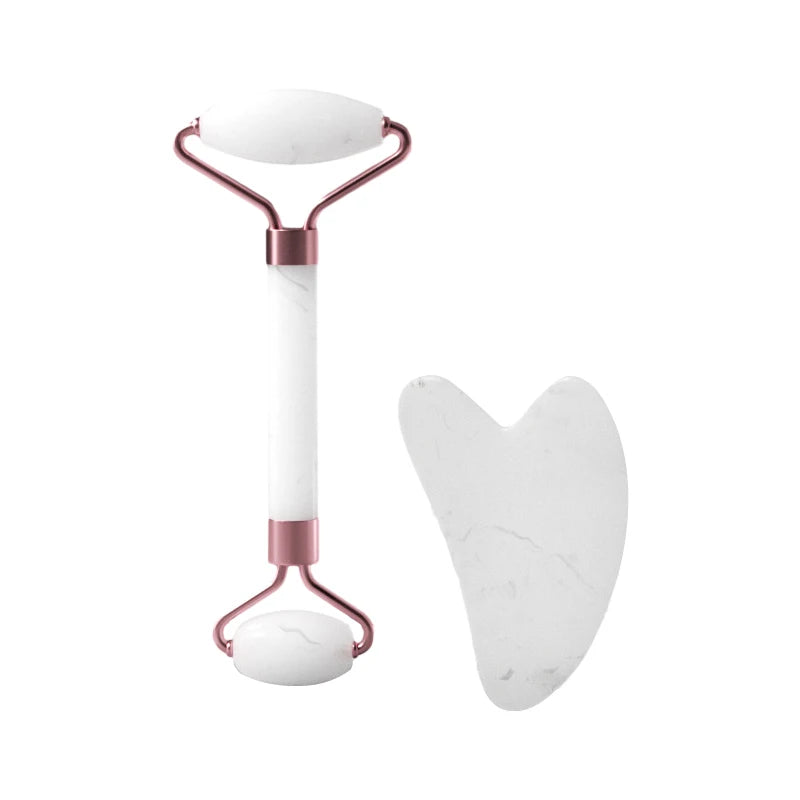 Facial Roller & Gua Sha Scraping Board Beauty Set