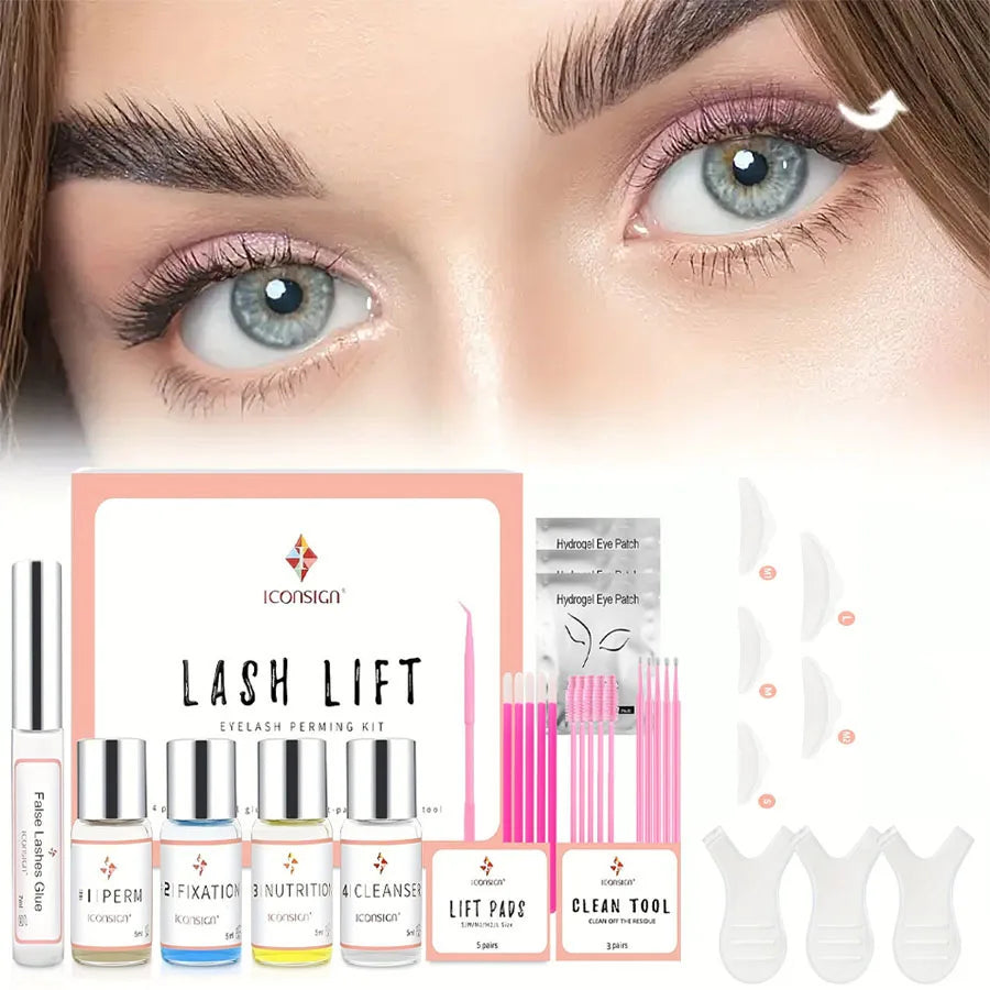 Long-Lasting Lash Lift Kit — Professional Eyelash Perming & Curling Set for Home & Salon