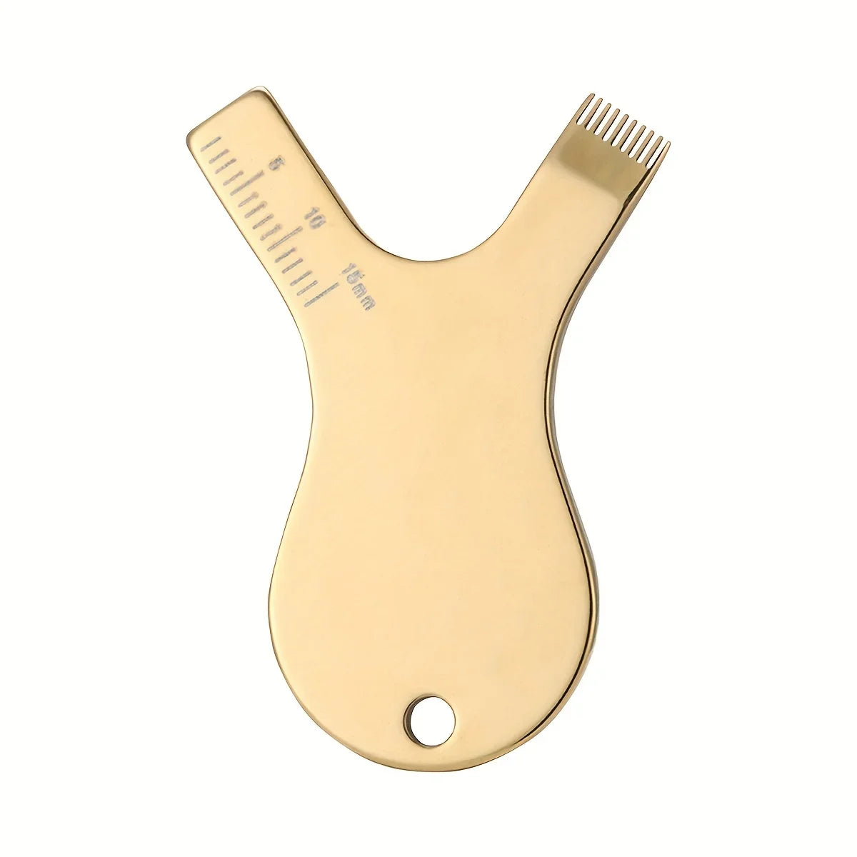 Reusable Y-Shape Stainless Steel Lash Lift Brush — Precision Eyelash Comb & Cleaning Tool