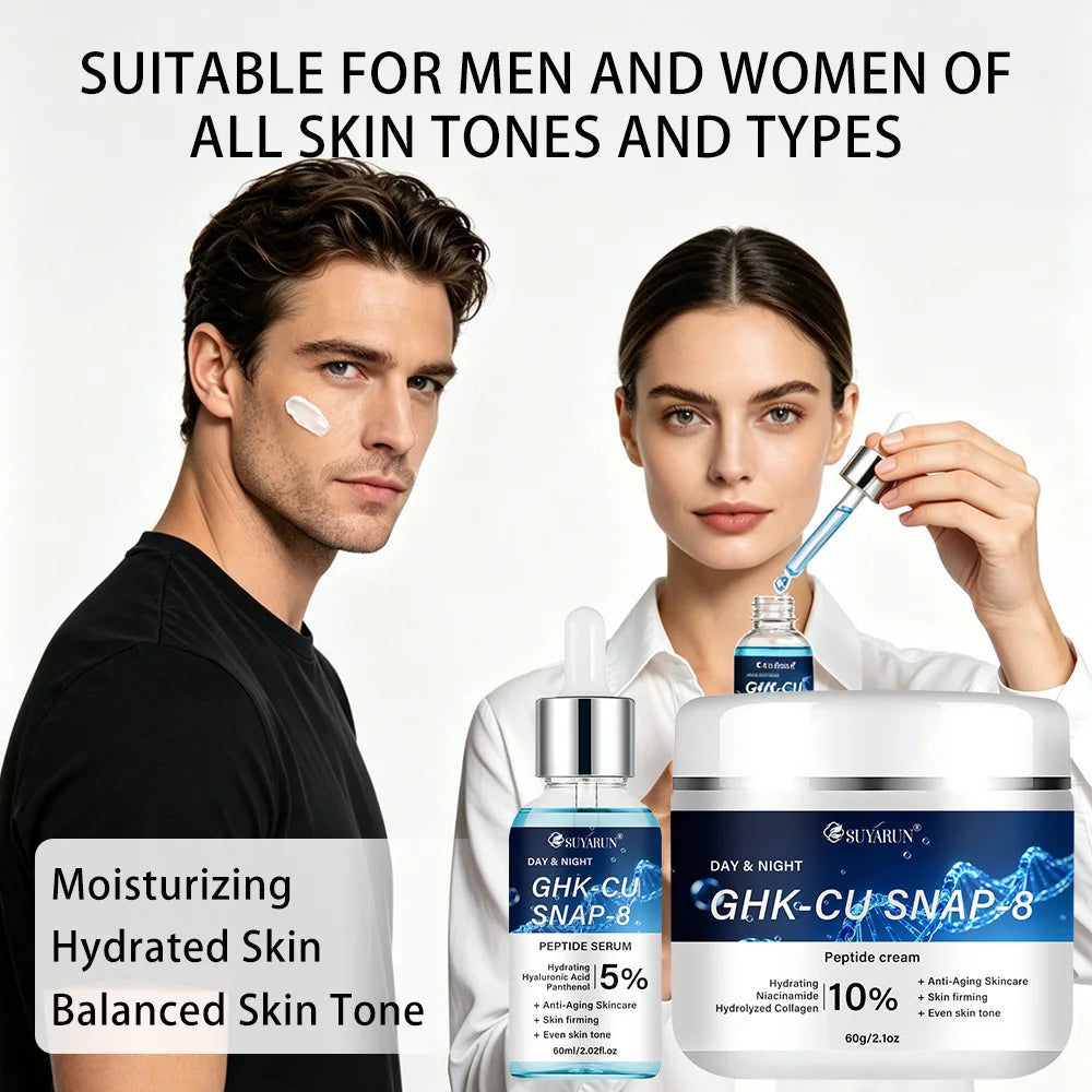 SUYARUN GHK-CU + SNAP-8 Anti-Aging Facial Moisturiser — Firming Cream & Serum