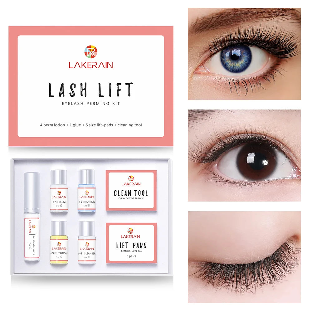 Semi-Permanent Lash Lift Kit — Professional Perming & Curling Set for Home & Salon