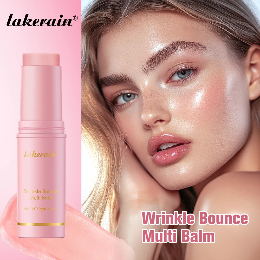 Korean Pink Hydrating Balm Stick — Multi-Use Moisturising Makeup Base