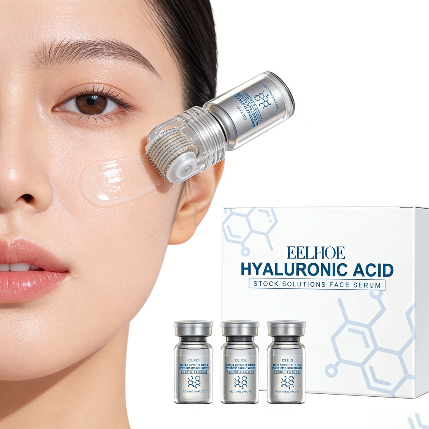Niacinamide Microneedle Facial Serum Kit — 0.25mm Derma Roller + Day Cream 30ml