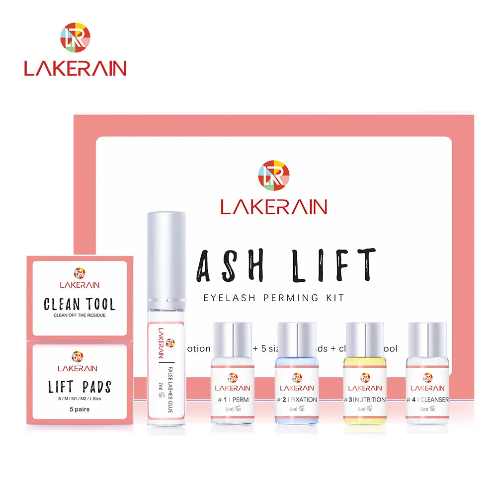 Semi-Permanent Lash Lift Kit — Professional Perming & Curling Set for Home & Salon