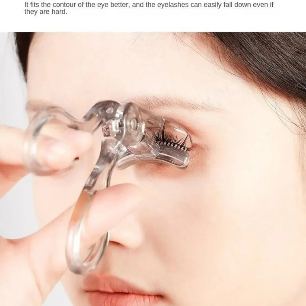 Dual-Type Eyelash Curler with Comb — Long-Lasting Natural Curl