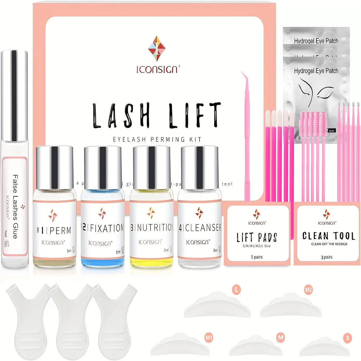 Long-Lasting Lash Lift Kit — Professional Eyelash Perming & Curling Set for Home & Salon