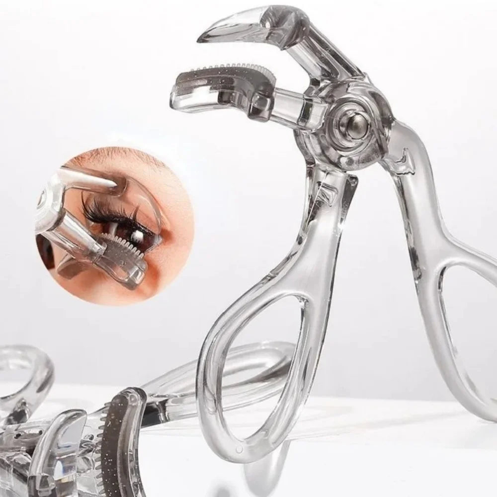 Dual-Type Eyelash Curler with Comb — Long-Lasting Natural Curl