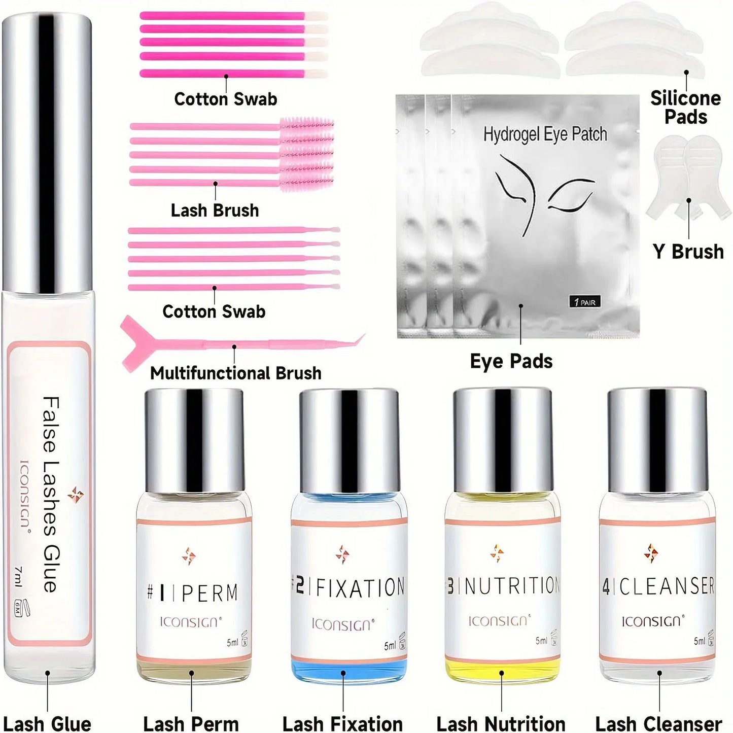 Long-Lasting Lash Lift Kit — Professional Eyelash Perming & Curling Set for Home & Salon