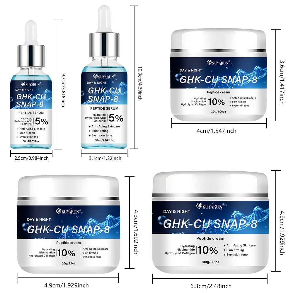 SUYARUN GHK-CU + SNAP-8 Anti-Aging Facial Moisturiser — Firming Cream & Serum