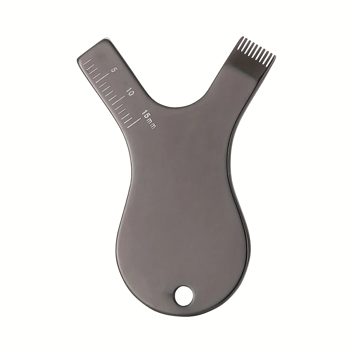 Reusable Y-Shape Stainless Steel Lash Lift Brush — Precision Eyelash Comb & Cleaning Tool