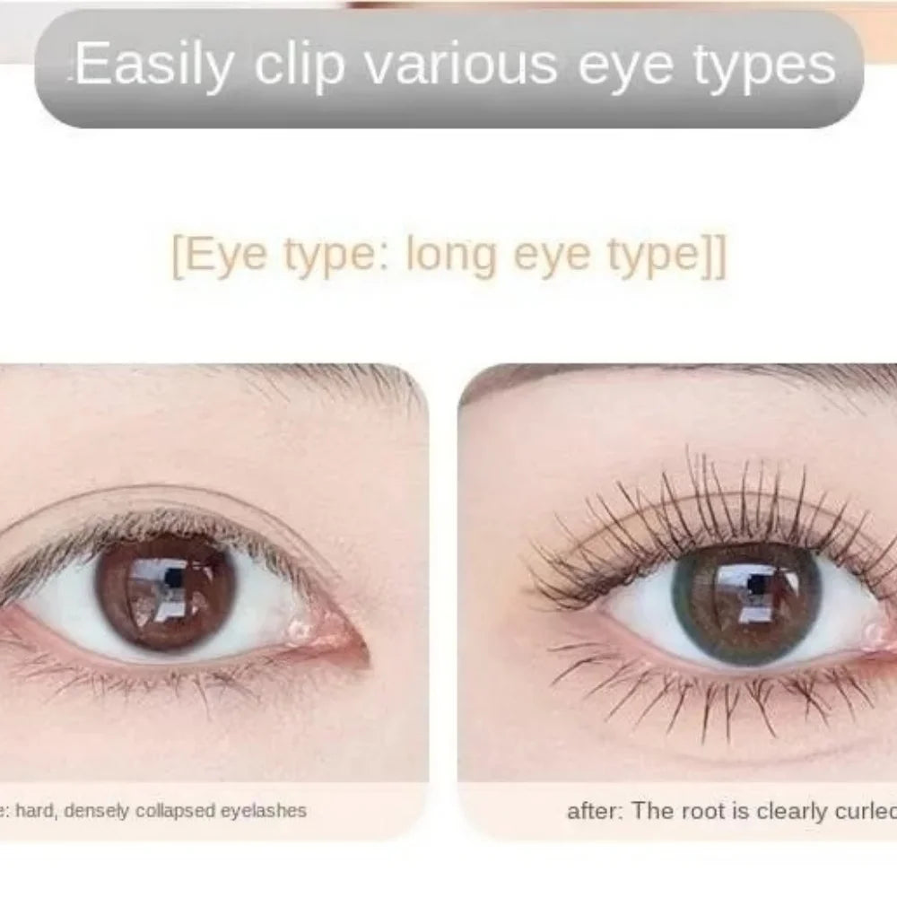 Dual-Type Eyelash Curler with Comb — Long-Lasting Natural Curl