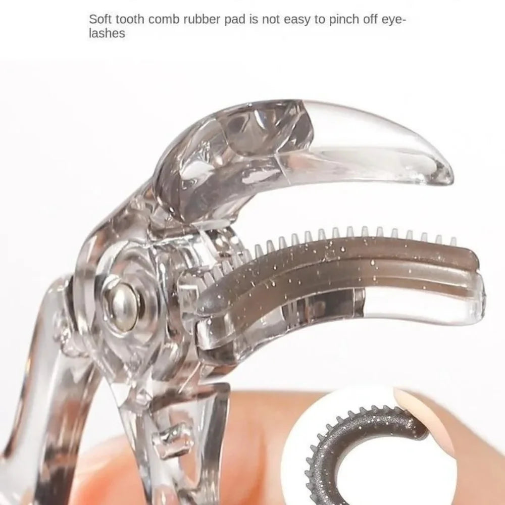 Dual-Type Eyelash Curler with Comb — Long-Lasting Natural Curl